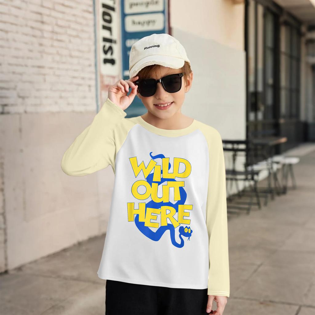 Children's Fashionable And Comfortable Round Neck Printed Loose Long-sleeved Top