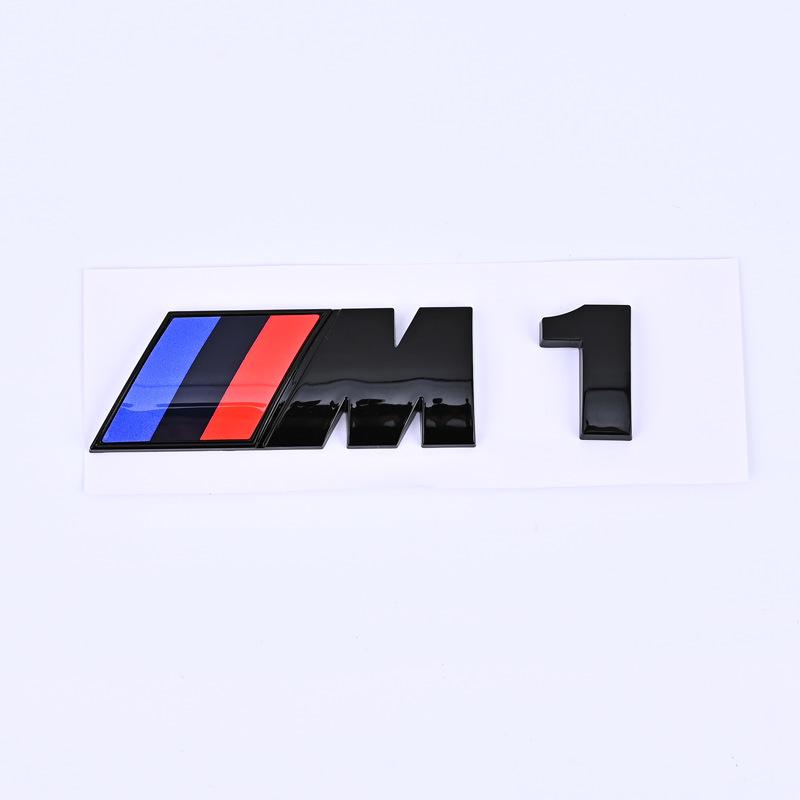 Black Rear Tail Logo Sticker for BMW M1-M6 Models
