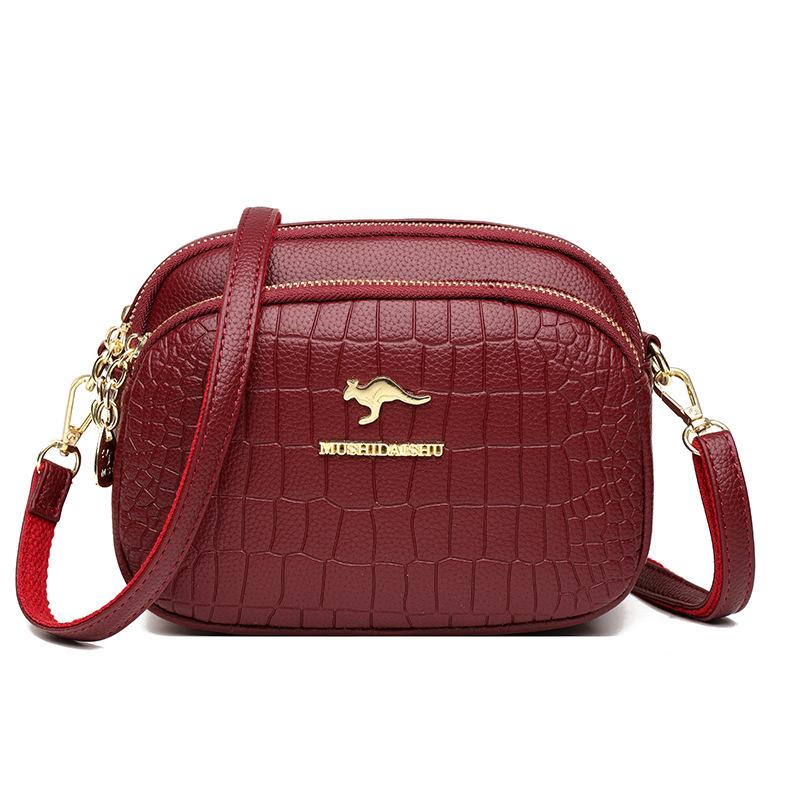 

Популярная в этом году женская сумка-мессенджер с текстурой, женская сумка через плечо 2025 года, новая универсальная нишевая модная маленькая квадратная сумка