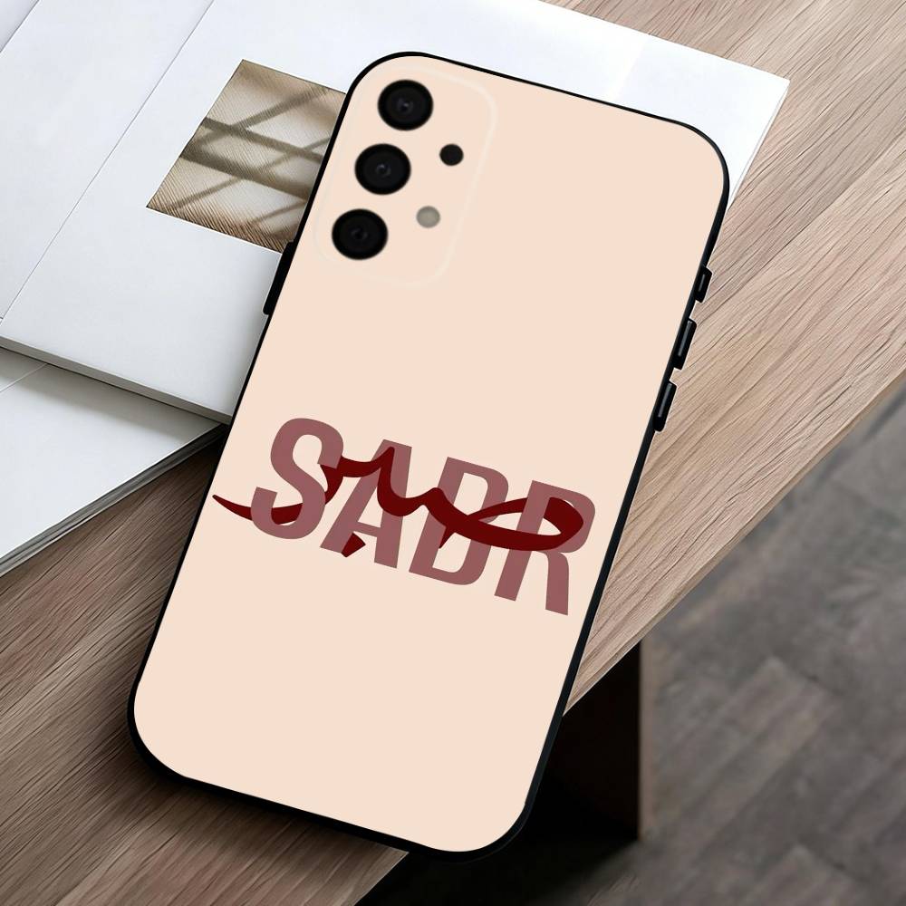 Q-Quran Sabr Islam Patience COOL  Phone Case For Samsung Galaxy A73,A72,A71,A70,A53,A52,A51,Others Soft Black Cover