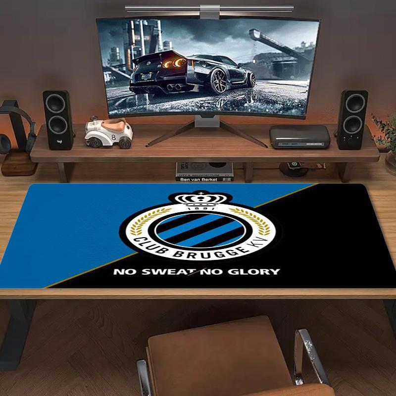 Club Brugge Logo Color Mouse Pad Large Gaming Table Cushion Non-slip Laptop Tablet Big Mousepad XXL Mat Mini PC Playmat With Lock edge
