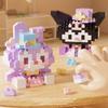 MINISO Sanrio Παιχνίδια Τουβλάκια Δόμησης Μικρο Διαμαντένια Τουβλάκια Disney Hello Kitty Kuromi Πάντα Μπλοκ Montessori Για Παιδιά Δώρα