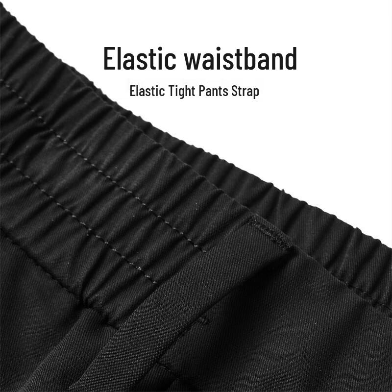 Men's Easy-Care Tapered Cropped Casual Pants