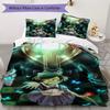 BioShock Pattern Bedding,Quilt Set Quilt Cover Pillowcase Home Birthday Gift (1*duvet cover+2*pillowcase,without core)SSJT0917031
