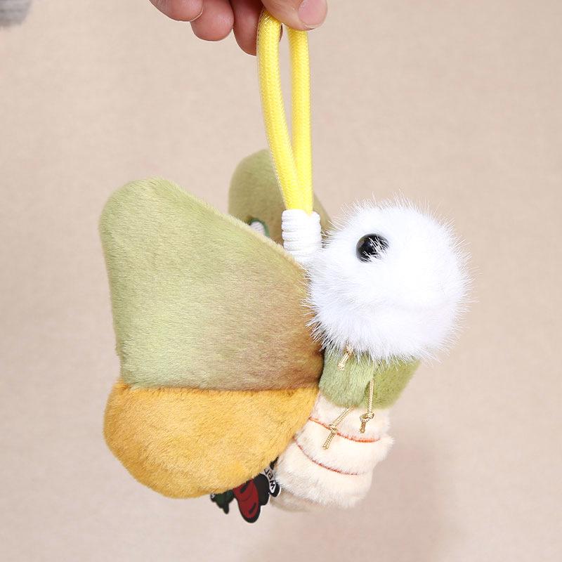 Realistic Insect Plush Toy Keychain Car Bag Pendant Creative Gift for Kids