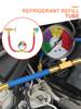 R1234YF Air Conditioner Gas Cooler with 1/2 Inch ACME LH Refrigerant Charging Hose Refrigerant Gas Refill for Car Automobile