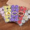 10pcs Scented Candle Set Gift Round Aluminum Fragrance Candle Jar DIY Smokeless Couples Romantic Incense Candles Decoration