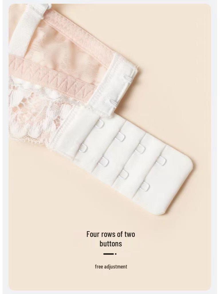 Französische Spitze Bügel Halbschalen BH für Damen - Weich, Stützend, Verstellbar, Sexy