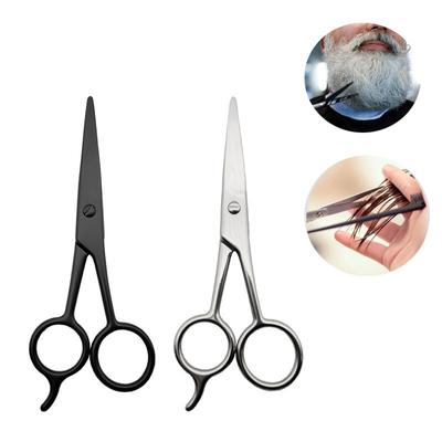 Edelstahl Gesichtshaarschere Schneiden Schnurrbart Augenbrauen Trimmen Salon Razor Edge Bart Schere