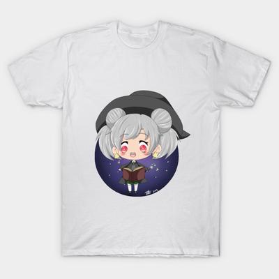 T-shirt Femme Chibi Sorcière V2 Harajuku Imprimé Kawaii T-shirt d'Été Manches Courtes Haut T-shirt Féminin
