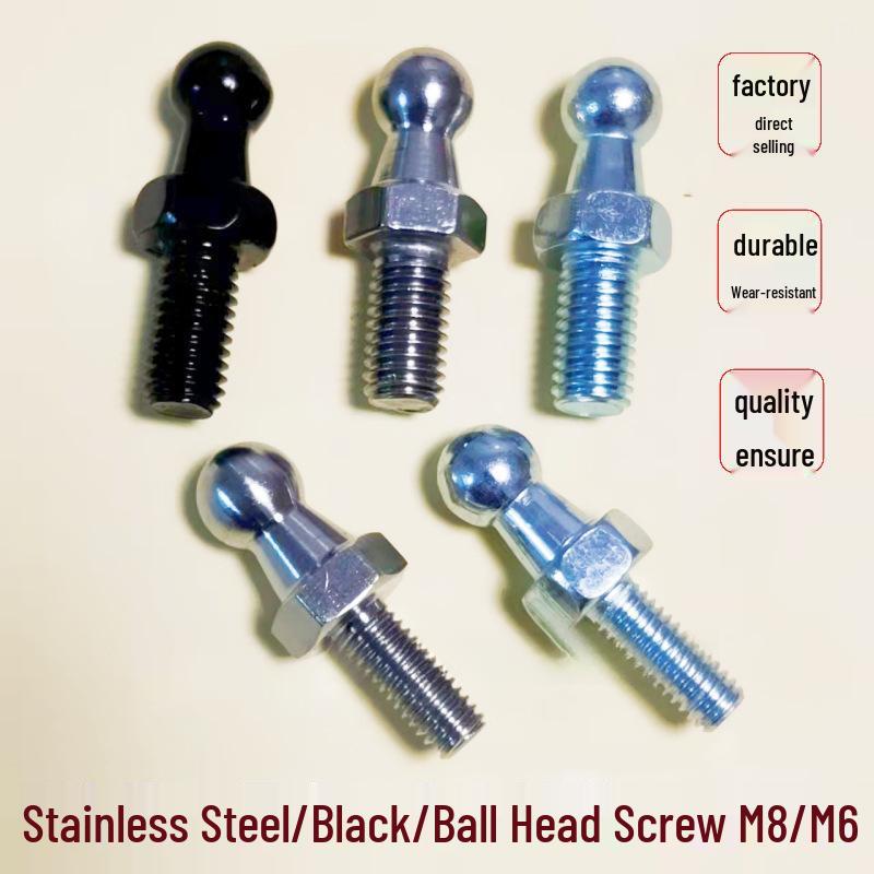 Stainless Steel Hydraulic Gas Spring with M8 Pin Joint & M6 Screw Trunk Ball Head for Car Parts