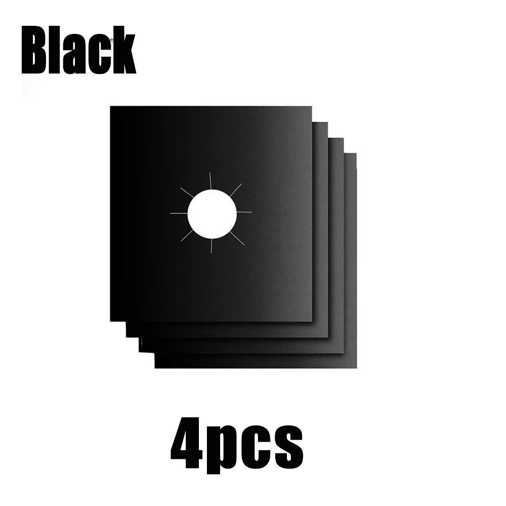 2/4/8 Stück Wiederverwendbare Saubere Matte Pad Gaskochfeld Oberflächenschutzpad Waschbar Öl- und Schmutzabweisend Küchenreinigungszubehör