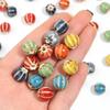 20pcs 12mm Watermelon Floral Glaze Ceramic Beads Colorful Loose Bead For Jewelry Making DIY Crafts Bracelet Necklace Accessories