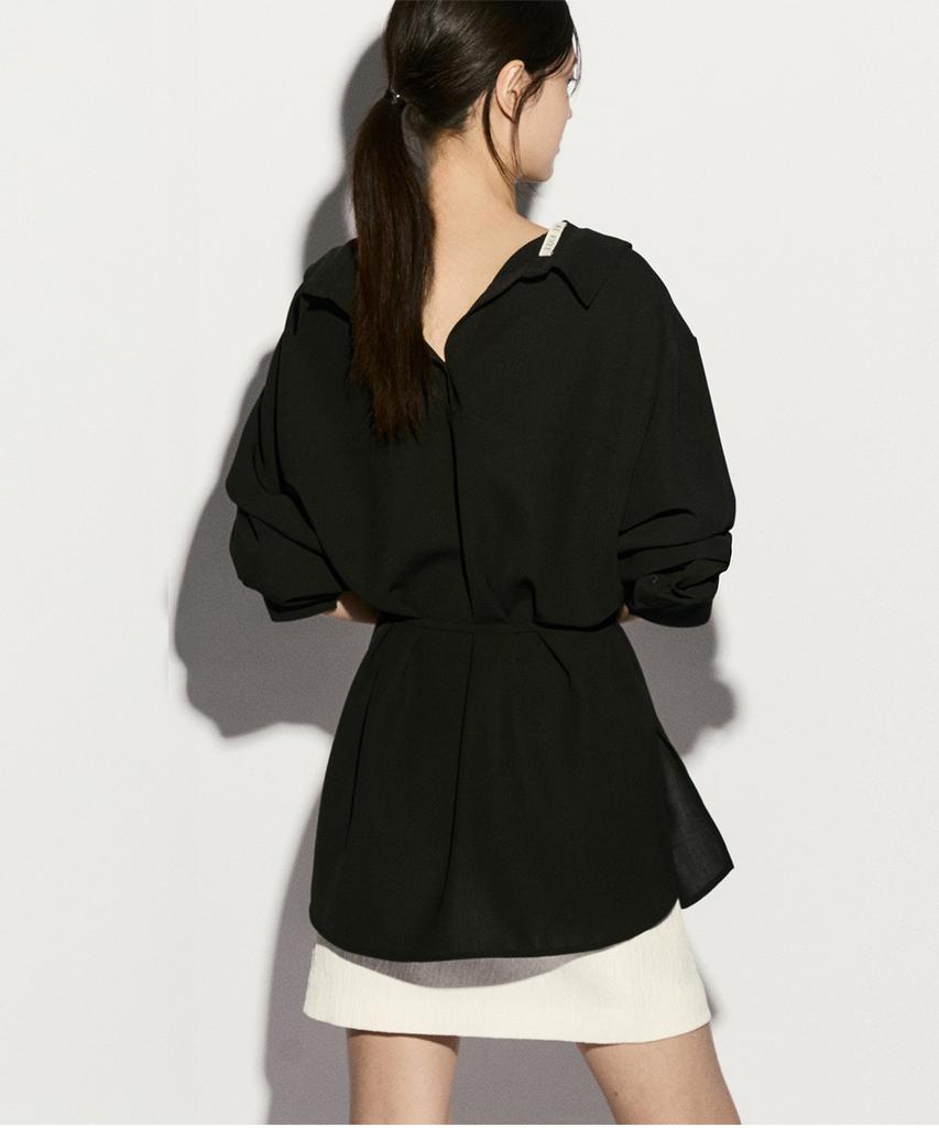RE RHEE Off-Shoulder Tie-Waist Shirts