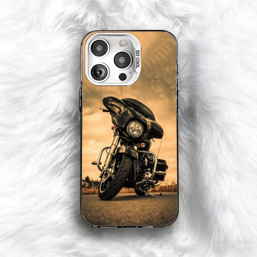 Classic Motorcycle S-Street G-Glide CVO Phone Case For iPhone 16 17 15 14 12 13 Pro Max Black Color Shockproof Cover