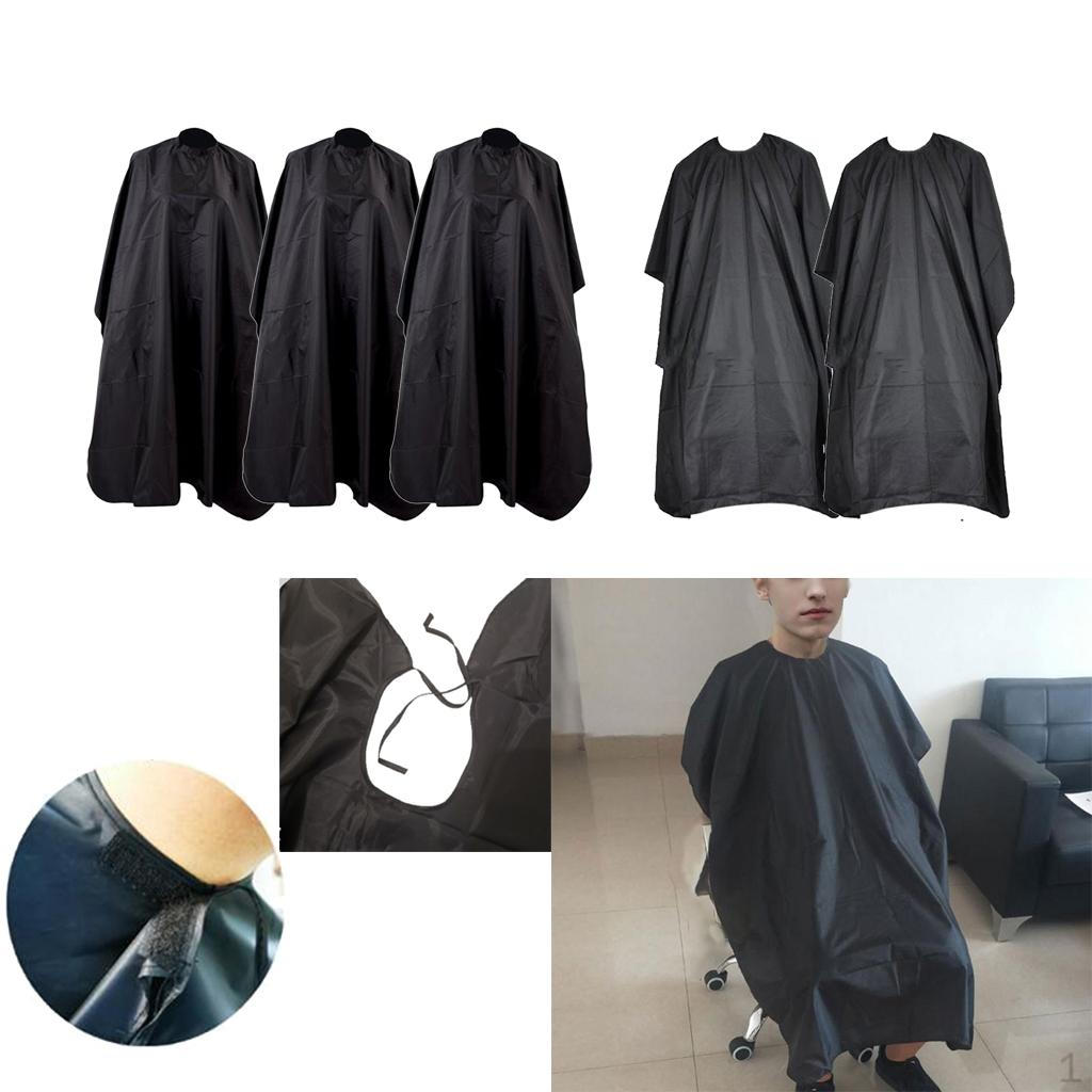 5pcs 35x55 "Hairdressing Cloak Black Hair Cutting Dress For Home