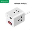 Portable Multi-Standard Power Strip with USB-C: AU, US, UK, EU Sockets