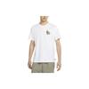 T Shirts Men's White Crew Neck Moderate Straight Fit DD1307-100