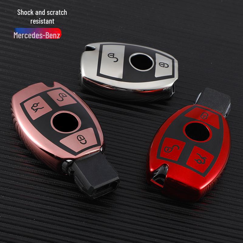 Husă cheie Mercedes-Benz pentru C260L, E300L, C200L/GLC300/GLA200, Clasa E, Clasa C - Cataramă specială