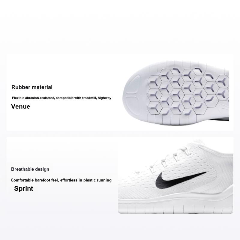 Мужские кроссовки Nike Free RN 2018 Бело-черные 942836-100 42
