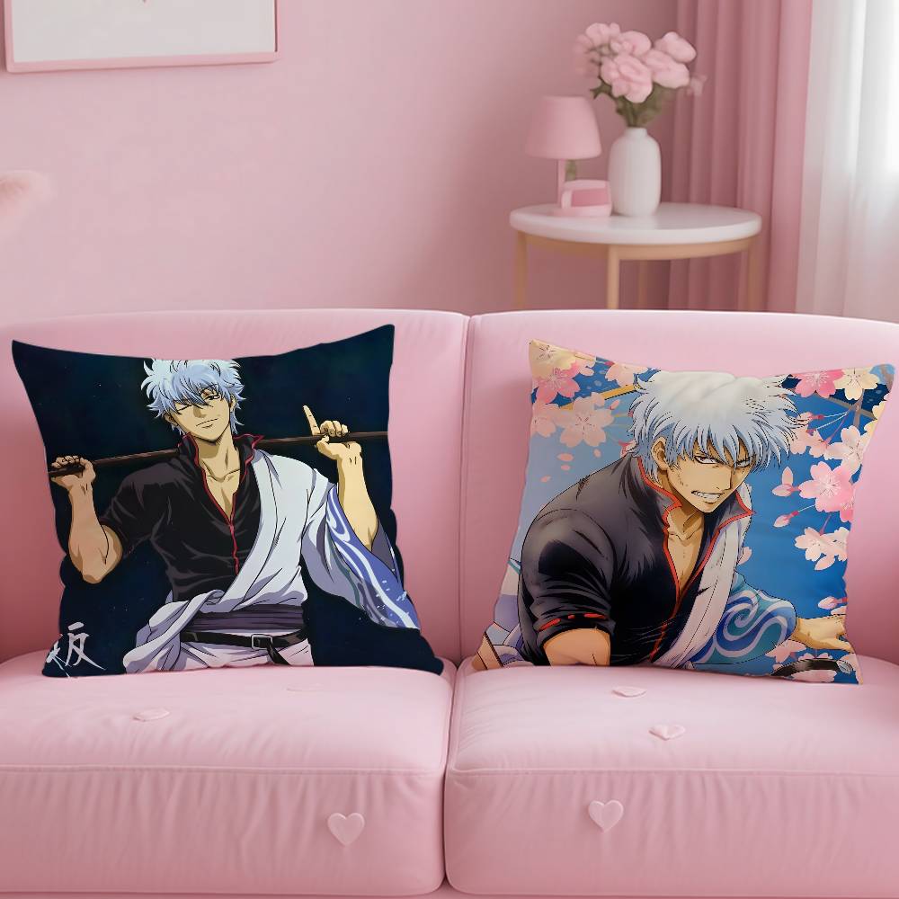 Anime G-GINTAMA Pillow Case pattern printing pillowcase living room sofa cushion cover bedroom room decor