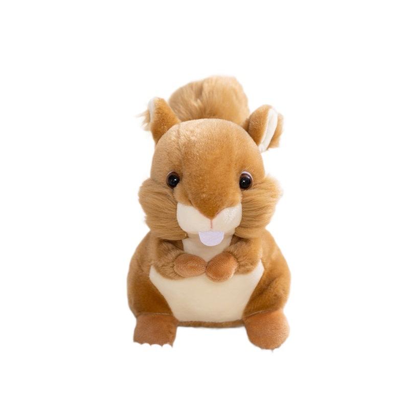 Cute Simulated Plush Toy Squirrel Doll Cartoon Big Tail Doll Grab Machine Gift