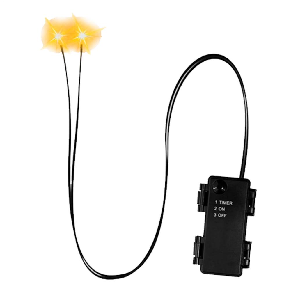 Glowing LED Eyes for Halloween Decor - Auto Timer Light Up Props for Skulls, Pumpkins, Tombstones Indoor Outdoor Spooky Decor