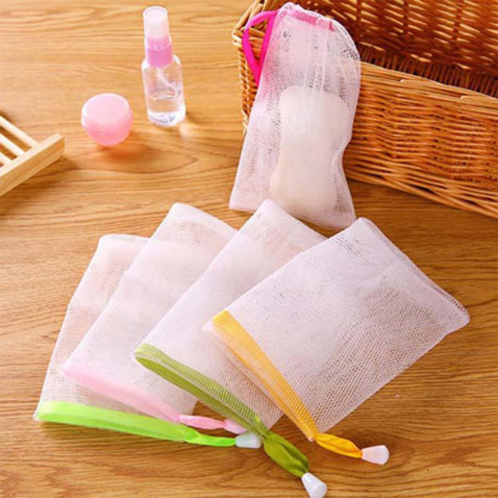 Portable Hangable Travel Foaming Mesh Net Cleansing Foam Mesh Face 2Pcs/Set