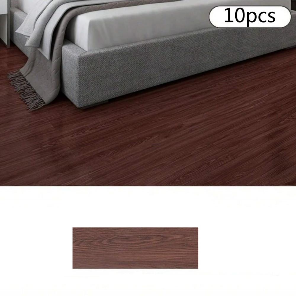 10 ks 40x15cm PVC Podlahové Samolepky Samolepicí Samolepky Voděodolné Zesílené Dřevěný Vzor Podlahové Samolepky Samolepky Obývací Pokoj