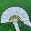 Vintage Handheld Fan Elegant Dance Fan Portable Lace Folding Fan  For Wedding Party Home Decor