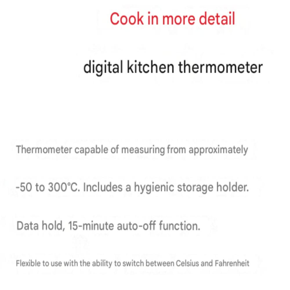 Digital Kitchen Thermometer Accurate Fast & Easy Cooking
