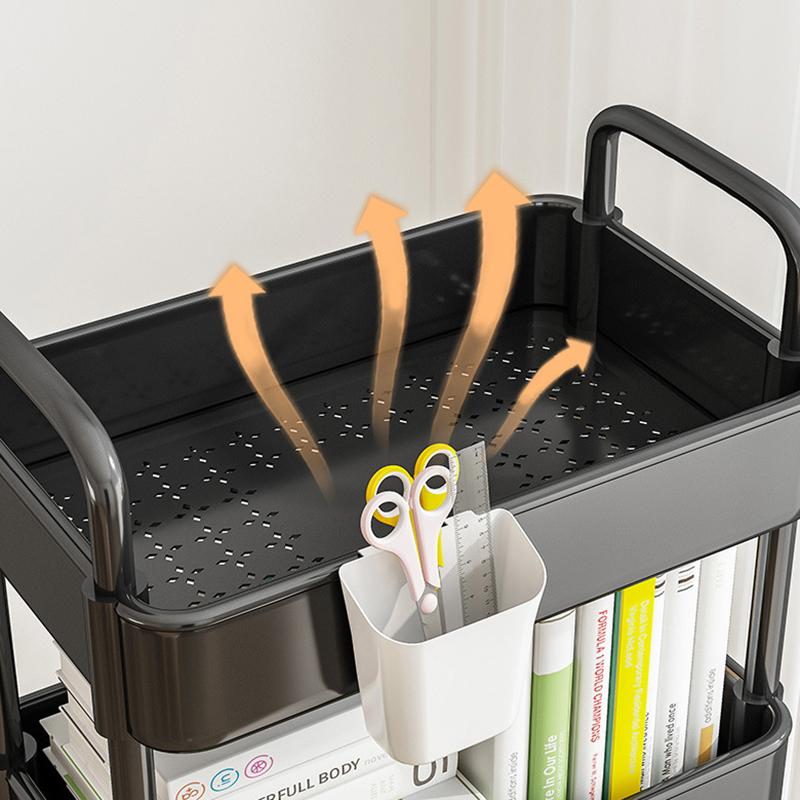 Large Capacity Bathroom Mobile Push Frame Toy Snack Storage Rack Bedside Storage Rack Kitchen Accessories Storage Rack