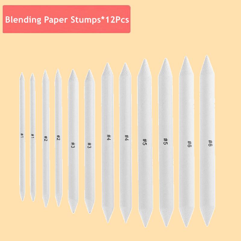 

Змішування пеньків і тортильйонів Художні блендери з паперу Наждачний папір Точилка для олівців Покажчик для художника Інструменти для малювання ескізів деревним вугіллям