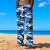 Men's Loose Casual Solid Color  Trousers Camouflage Printed Straight Pants