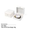 Elegant White Crown Buckle Jewelry Box for Exquisite Ornament Storage and Wedding Ring Display