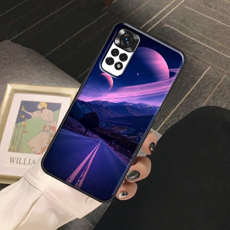 Star Space Moon Night Funda For Xiaomi Redmi Note 14 13 Pro 9 10 11 12 Pro 10S 11S 12S Redmi 14C 13C 10C 12C Case