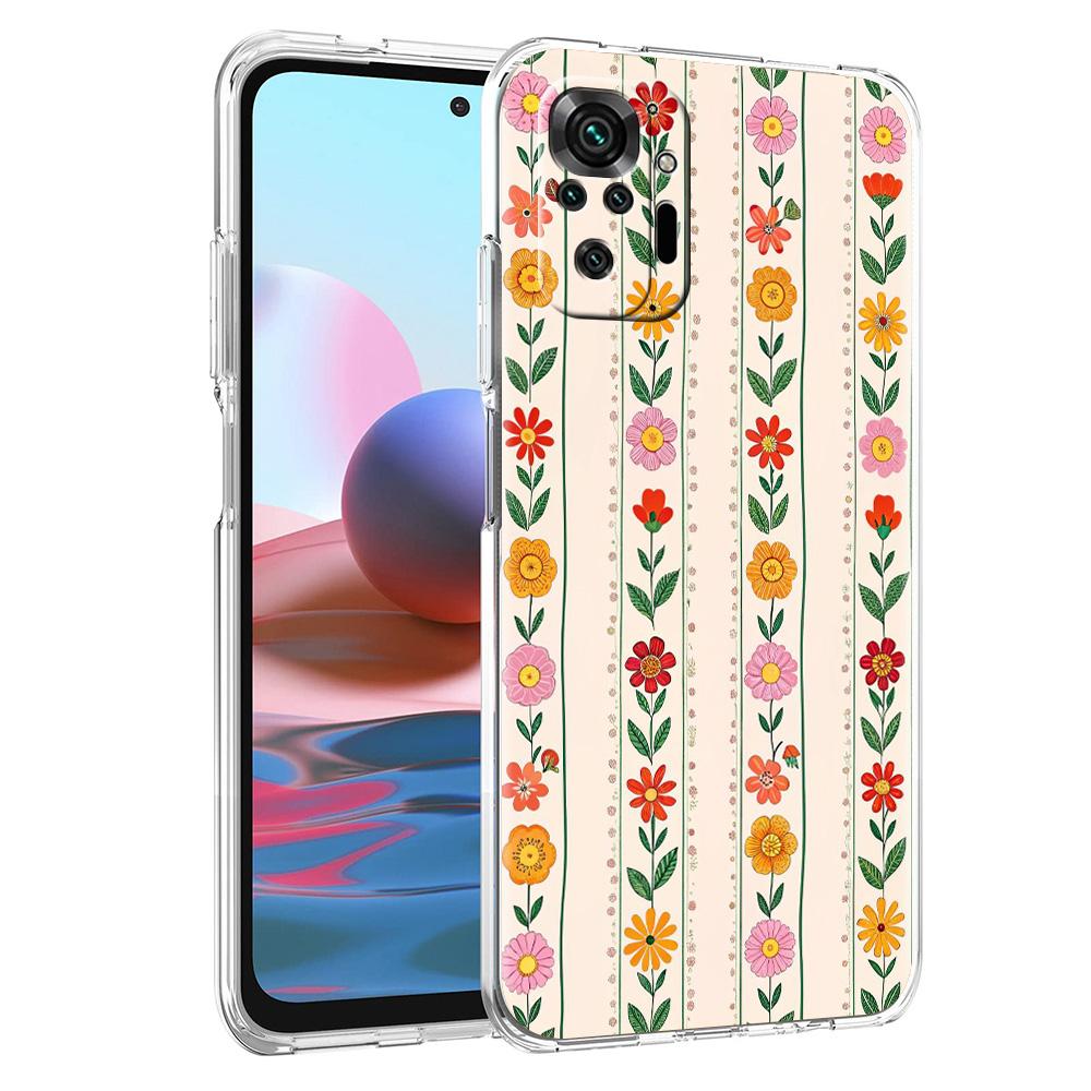 Phone Case For Xiaomi Redmi Note 15 14 5G 13 12 10 11 Pro Plus 4G 14C 13C 12C Soft TPU Cover Stylish Flower Patterned Design