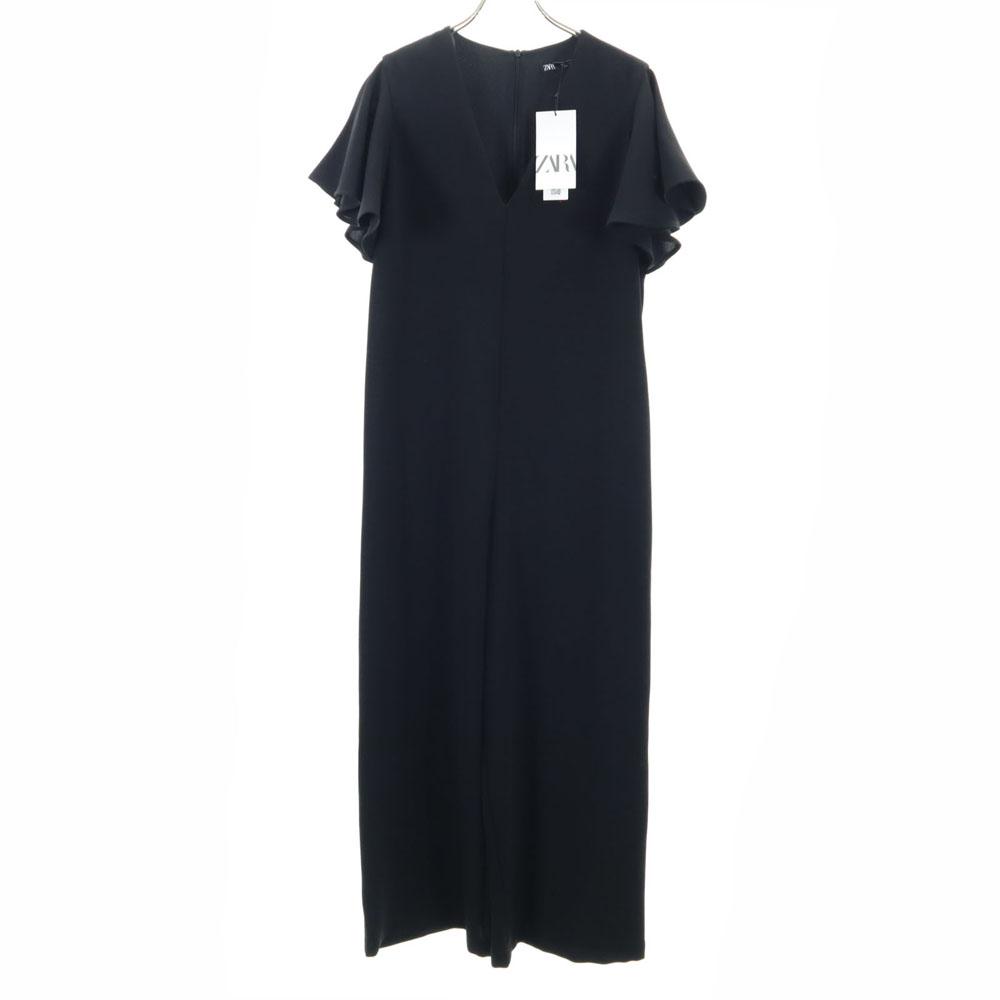 

ZARA Short sleeve All in one S black French sleeve jumpsuit Women Used