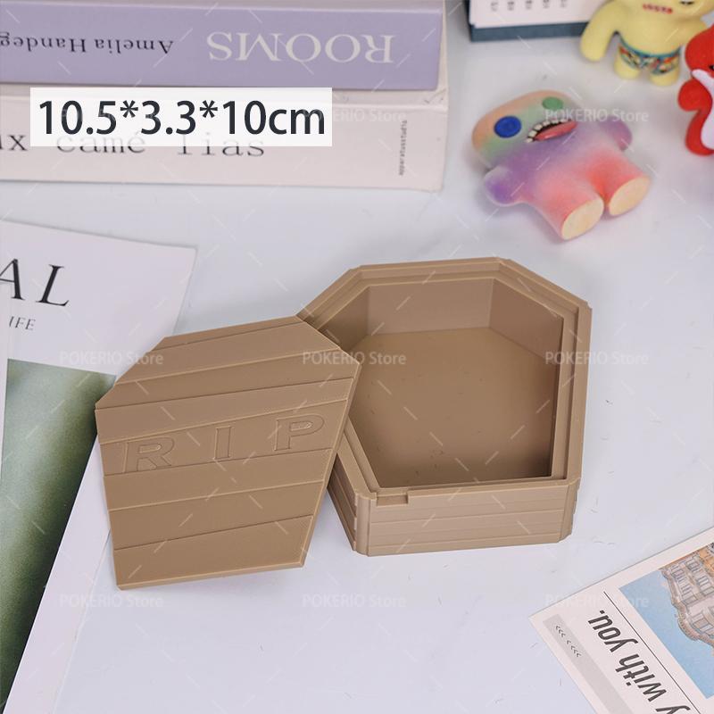 

Storage Box designed for Fuggler Figure Egyptian Sarcophagus RIP Classic Casket Coffin Collectible Model Protector Case Spooky Holiday Decor