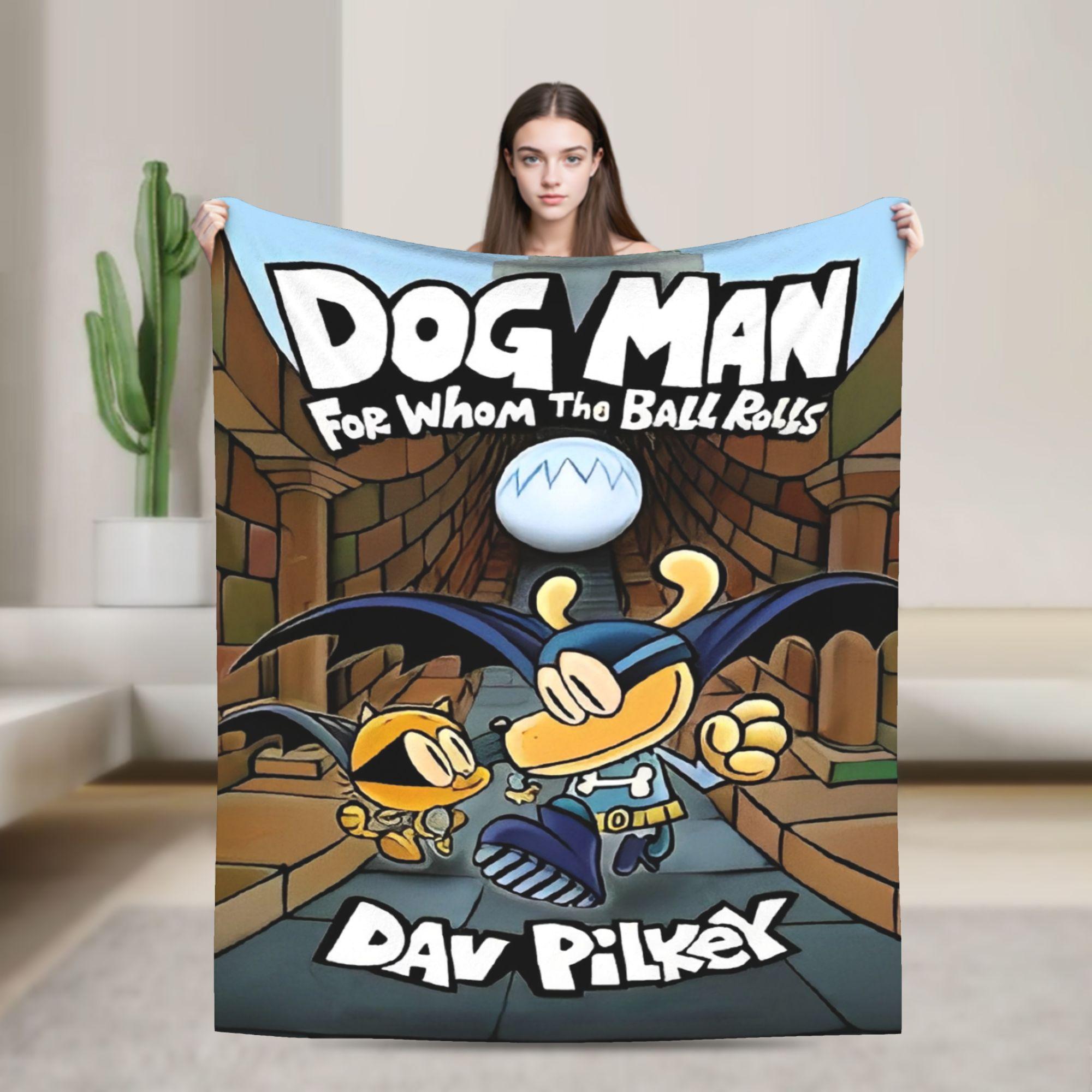 Dog Man Dogman Movie Comic Blankets Cartoon Flannel Awesome Breathable Throw Blankets for Coverlet Summer 30x40in