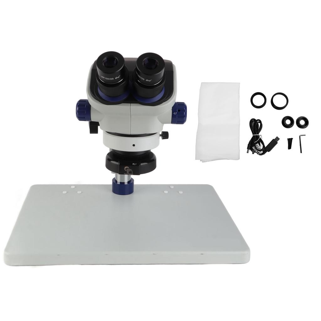 Binocular Microscope 7X‑50X 360 degrees  Rotation Clear Image High Definition for Inspection Laboratory