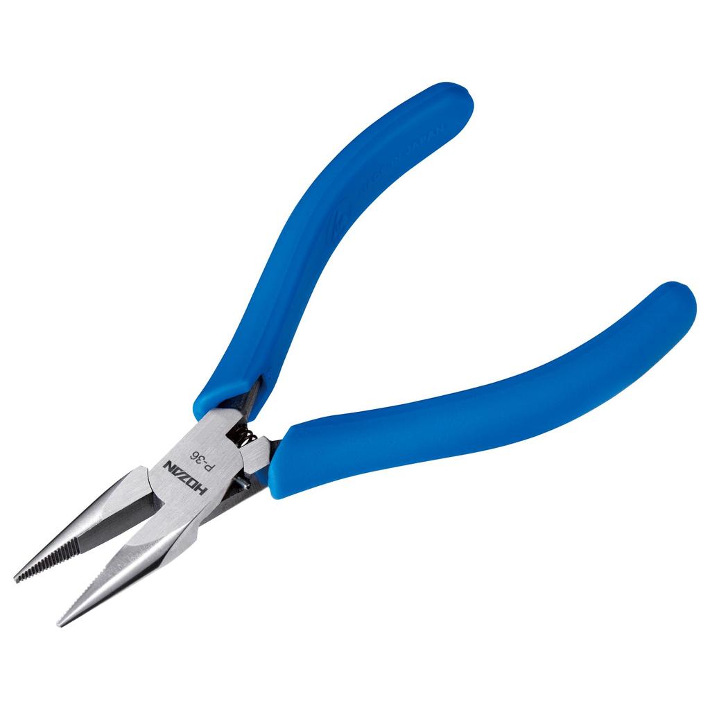 HOZAN Miniature Radio Pliers with Non-Slip Knurling, P-36