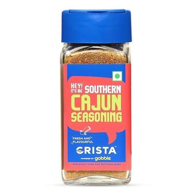 CRISTA 45 g Przyprawa Southern Cajun do Frytek, Popcornu i Przystawek | Mieszanka Mieszanych Przypraw | Wegańska | Bez Dodatku Barwników
