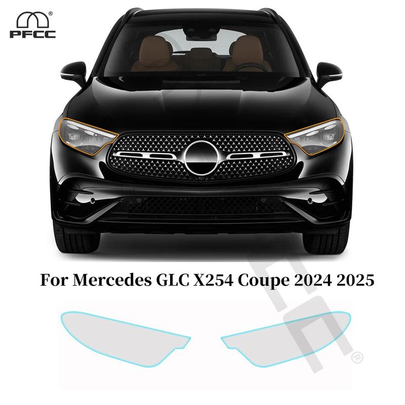 Für Mercedes GLC X254 Coupe 2024 2025 Scheinwerfer Rückspiegel Rücklicht B-Säulen TPU Schutzfolie Kratzfest Vorgeschnitten Klar PPF
