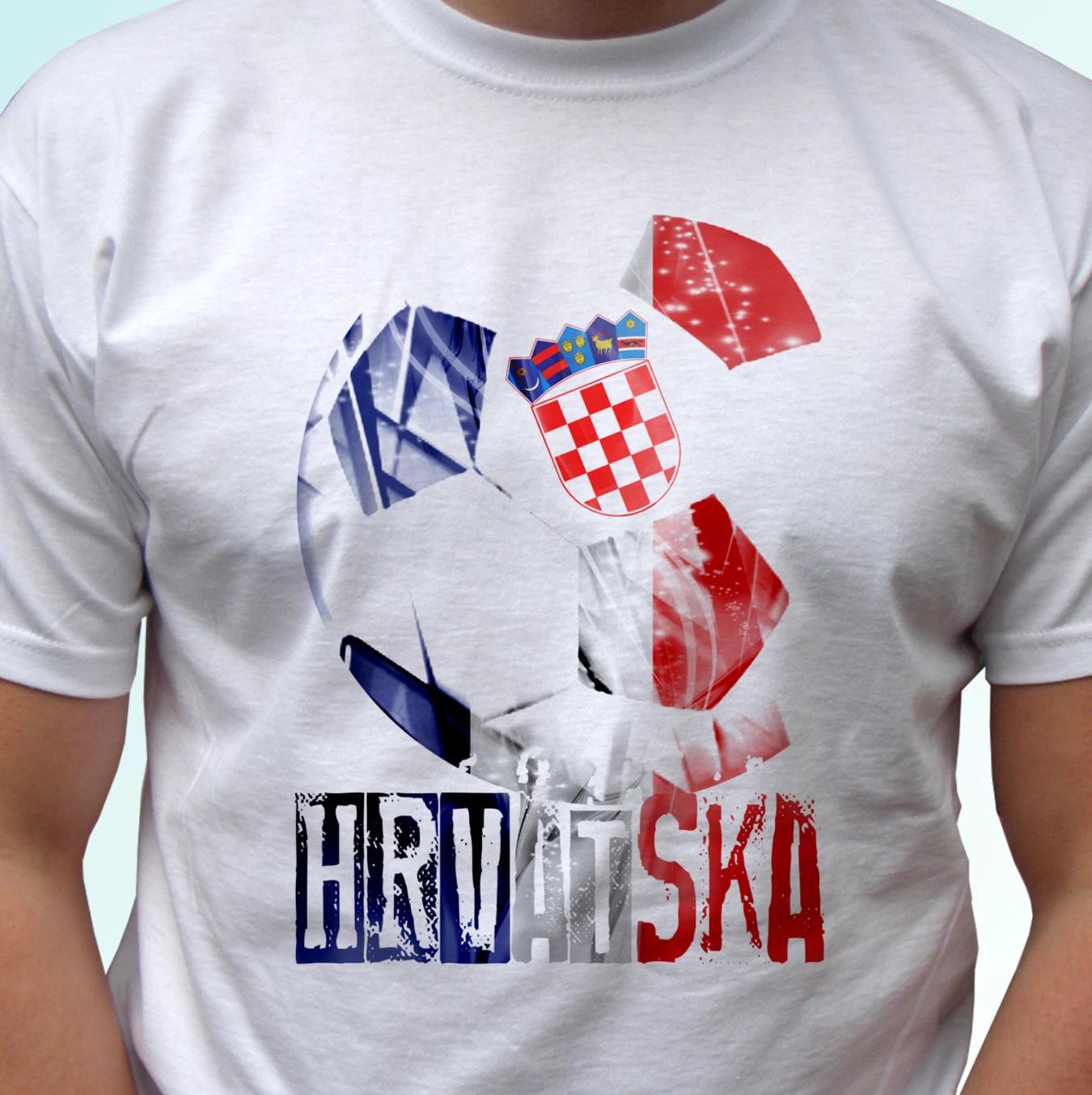 Croatia football flag white kids boys T-Shirt Hrvatska majica world cup top tee all sizes 140