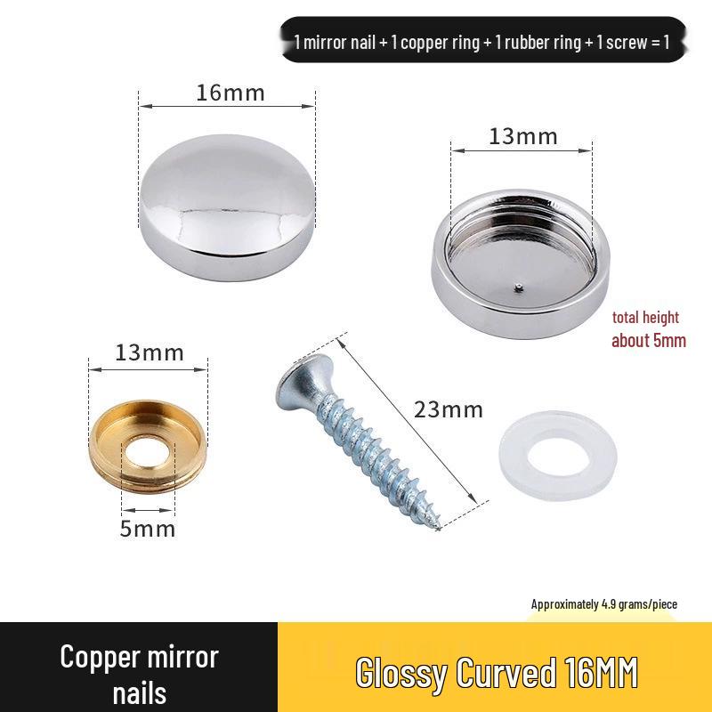 Copricerchio Specchio Rameo per Coperture Decorative