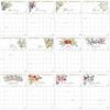 S&O Twelve Flowers 18 Month Wall Calendar 2026-2027 for Home - Tear-Off Monthly Calendar January 2026-June 2027 - Academic Wall Calendar - Hanging