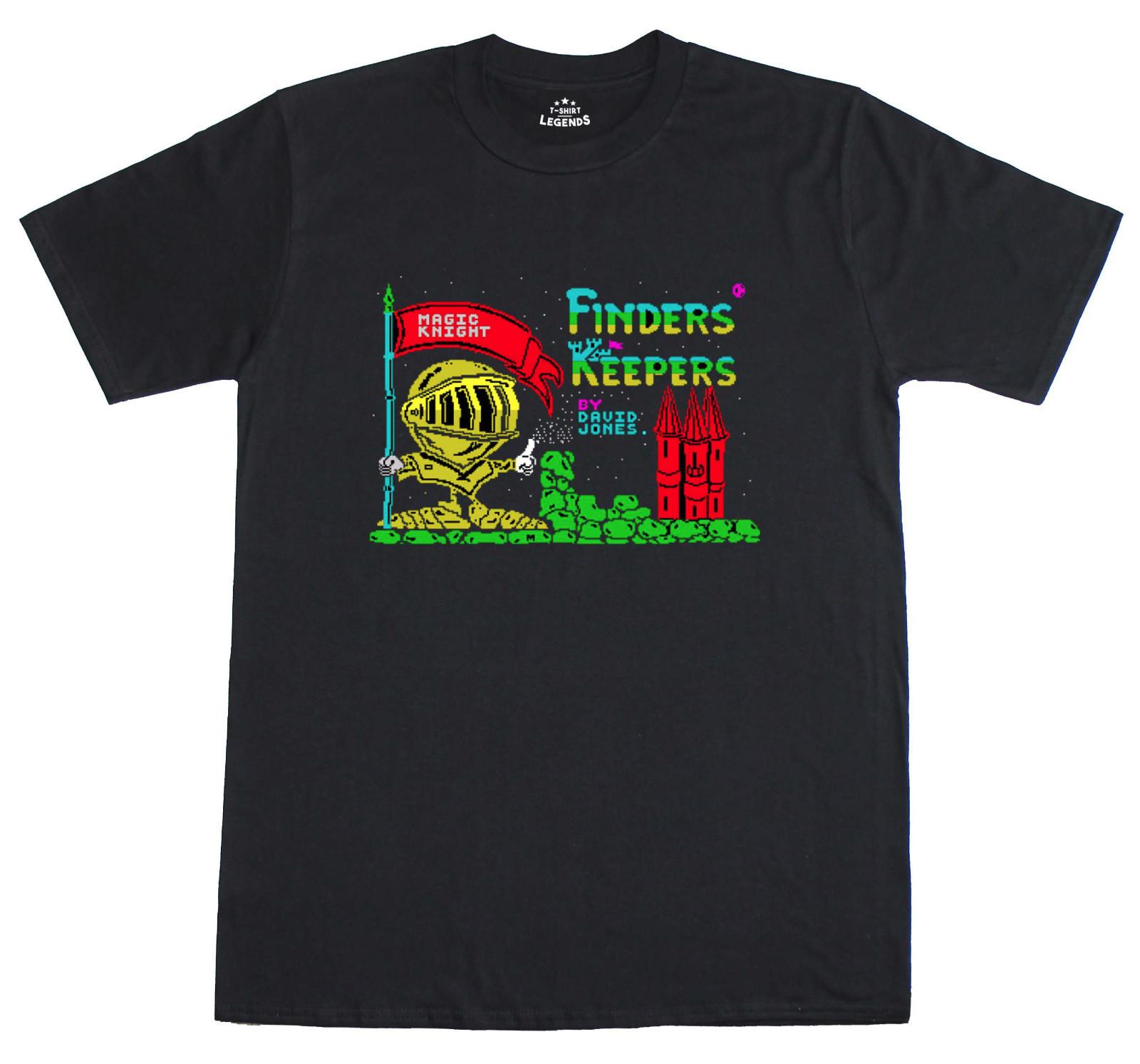 Finders Keepers Loading Screen 8 Bit Spectrum 48k Retro T-Shirt XL