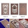 Muslim Mat Floor Carpet Thick Tassel Decor Rectangle Traditional Design Prayer Rug for Travel Temple Prayer Room Women Men