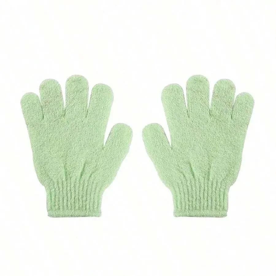 Five Fingers Bath Gloves Reversible Exfoliating Shower Body Scrub Gloves Cleansing Tools Bath Towel Bath Products Back Scrub